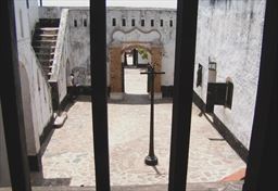 Inside Fort Apollonia in Ghana
